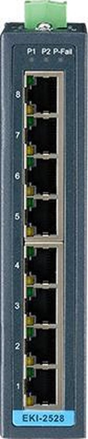 Advantech EKI-2528 Onbeheerde netwerkswitch Fast Ethernet (10/100) Zwart