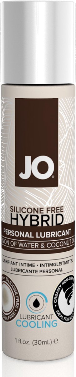 System JO Siliconenvrij Hybrid verkoelend Glijmiddel - Kokos- 30 ml