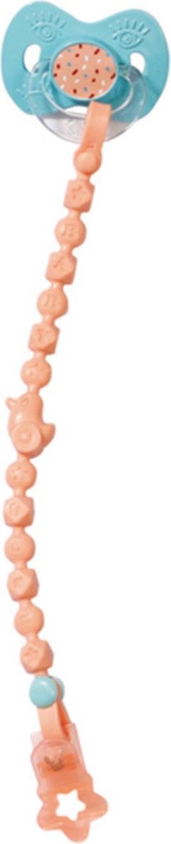 Baby Born Fopspeen met ketting Magic : roze/blauw