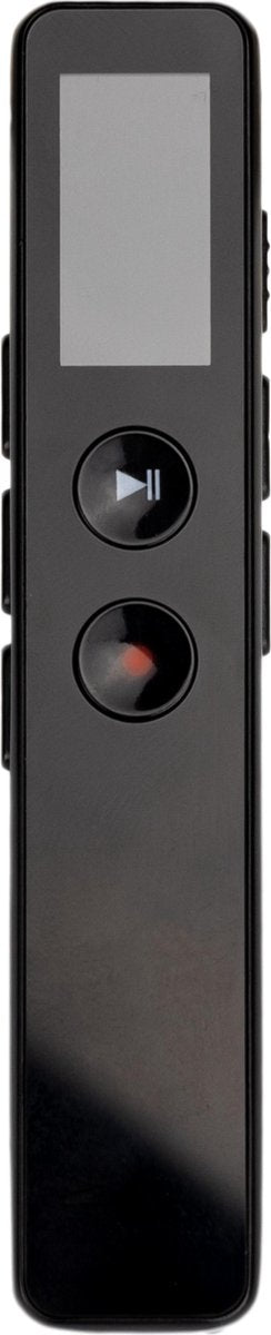 Digitale Voice Recorder - Dictafoon - Spraakrecorder - Audio Recorder  - 16GB Interne Opslag - Inclusief Oortjes - USB Oplaadbaar- Compact Mini Formaat - Audio in MP3 of WAV met Ruisonderdrukking - Draadloze Memo Recorder - Zwart