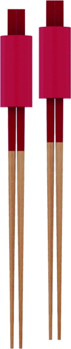 Zak!Designs Chopsticks - incl. Stokjeslegger - Set van 2 Stuks - Ø 24 cm - Rood