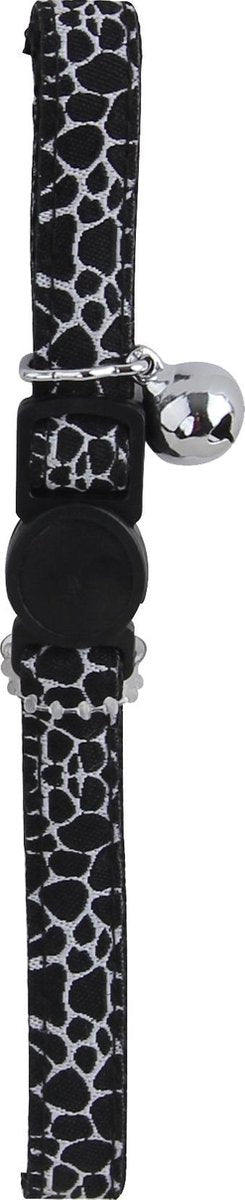 Halsband voor katten Zwart wit giraffe print