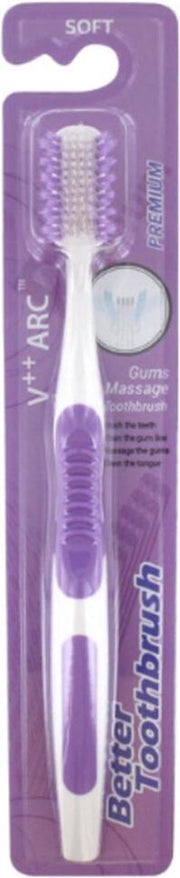 Better Toothbrush Tandenborstel Premium Soft Paars