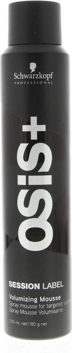 Schwarzkopf Session Label Osis+ Volumizing Mousse Spray Mousse For Targeted Volume 200ml