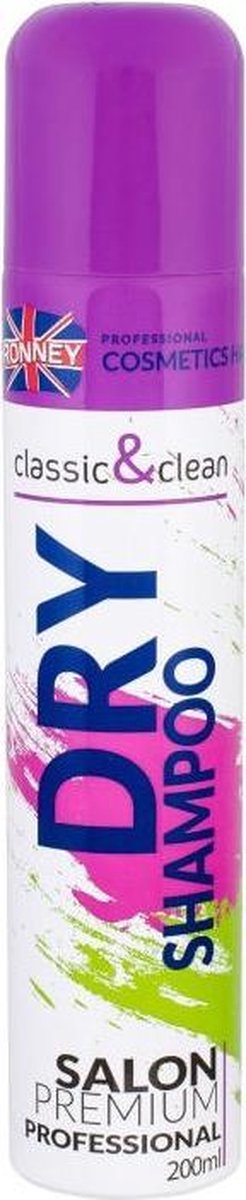 Ronney Dry Shampoo Classic&Clean 200 ml - Droogshampoo vrouwen - Voor Alle haartypes