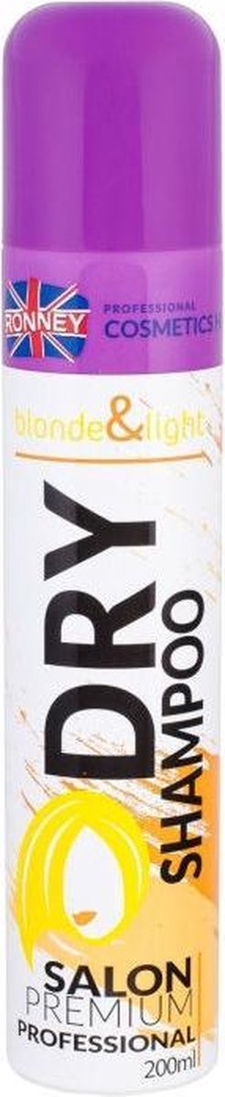 Ronney Dry Shampoo blonde & Light 200 ML - Droogshampoo vrouwen - Voor Alle haartypes