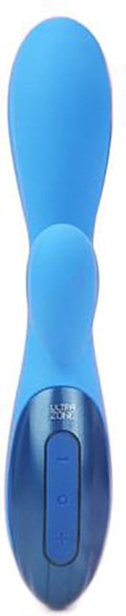 UltraZone Excite 6x Rabbit Style Silicone Vibe - Blue - Rabbit Vibrators - Happy Easter!