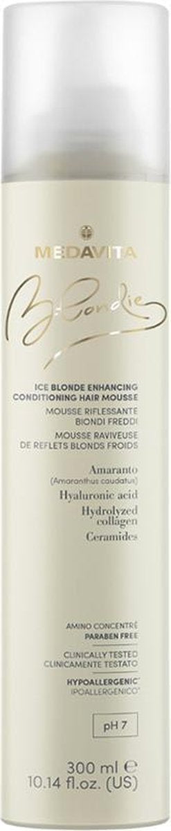 Medavita Blondie Ice Blonde Enhancing Conditioning Hair Mousse  Blond Haar 300ml