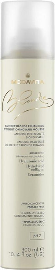 Medavita Blondie Sunset Blonde Enhancing Conditioning Hair Mousse