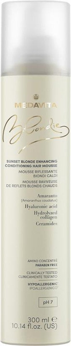 Medavita Blondie Sunset Blonde Enhancing Conditioning Hair Mousse