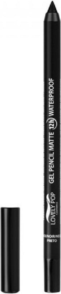 Lovely Pop Cosmetics – Gel oogpotlood - Waterproof - Mat - Zwart - 1 stuks