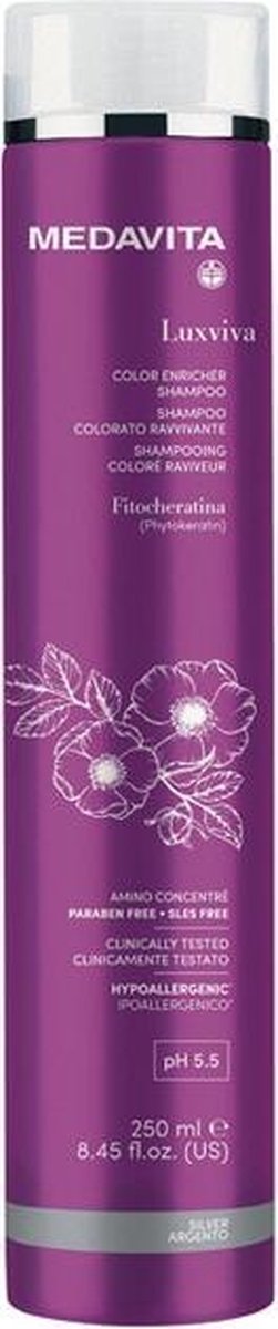 Medavita Luxviva Color Enricher Shampoo Kleurshampoo Silver