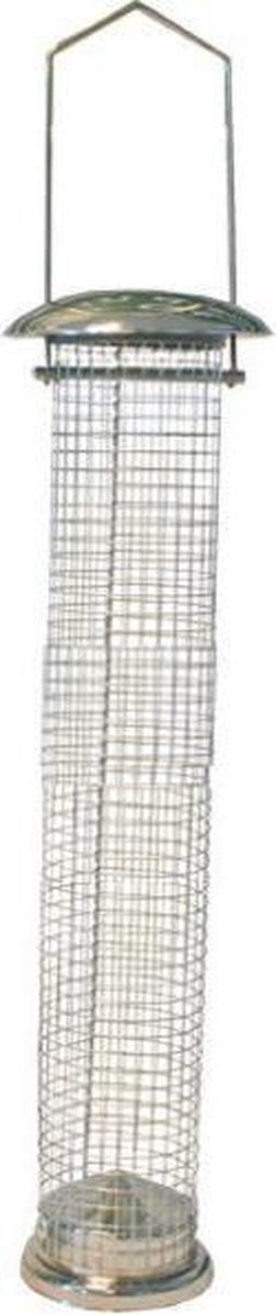 Metalen Pindahouder Zilverkleurig 10x37 cm