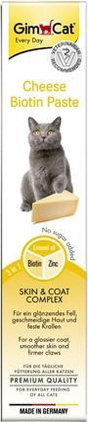 Gimcat kaas pasta met biotine - 50 gr - 1 stuks