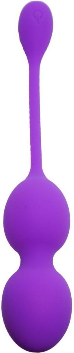 Vagina Balletjes - Vibrerende -  met Afstands bediening - Vibrerend Eitje - Trill Ei - Kegel Balls 32mm 80g Purple 10 function USB - Boss Series