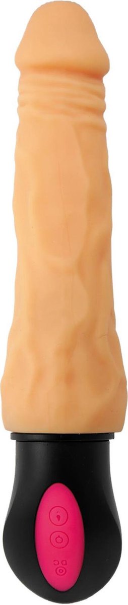 Bossoftoys - Mercury - Ultra realistische buigbare vibrator - 12 Functies - Oplaadbaar - Cyber leather - Extra speciaal flexibel materiaal - beige - 27 cm - 44-0011