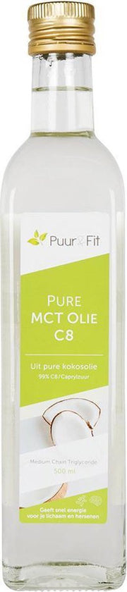Puur&Fit Pure MCT Olie C8 - 500 ml