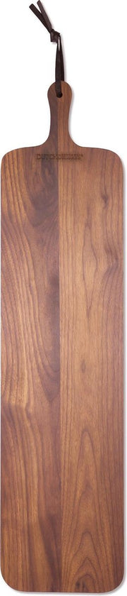 Dutchdeluxes - XL Broodplank / Serveerplank - Slim Fit - Massief Walnotenhout - 70 x 19cm - Met handvat
