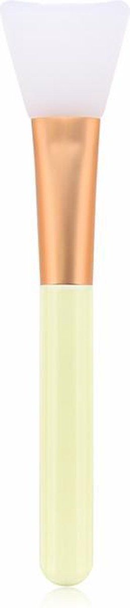 Masker kwast - Siliconen Kwast voor Gezichtsmasker - Make Up Kwasten - Geel