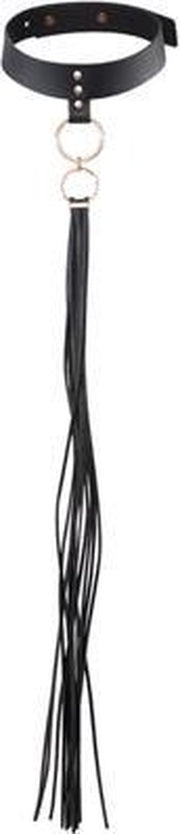 MAZE Choker Met Flogger - MAZE - Zwart - Bondage