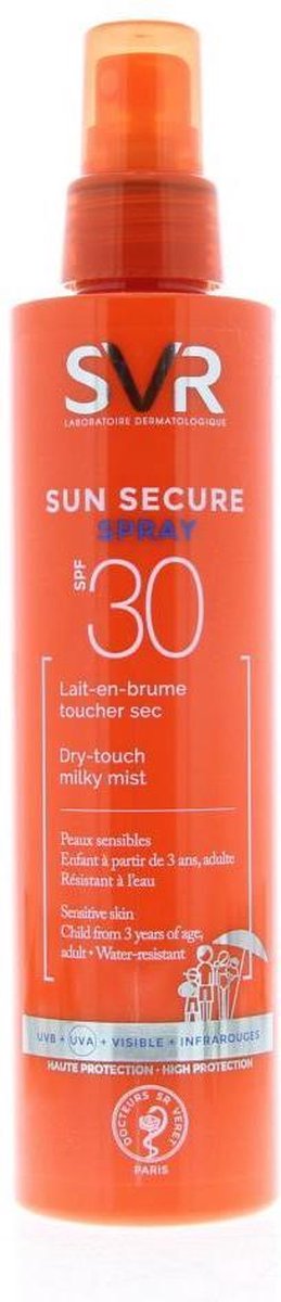 Svr Sun Secure Spray Lait-en-brume Toucher Sec Spray Spf30 200ml