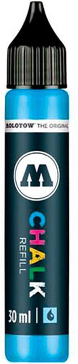 Molotow Neon Blauwe Krijt Navul Inkt 30ml Refill Inkt