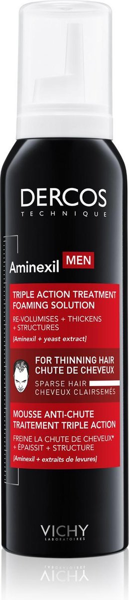 Vichy Dercos Aminexil Mousse - Anti-haaruitval Man - 150 ml - Voor Dunner Wordend Haar