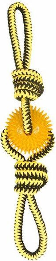 M-pets Hondentrektouw Twist Prickly Trio 60 Cm Katoen Geel