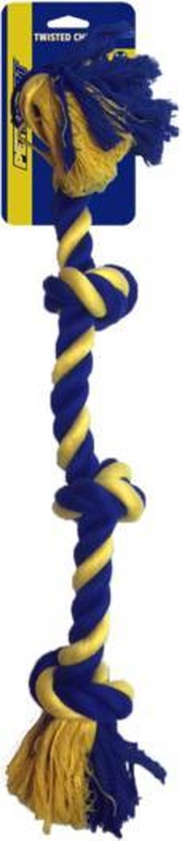 RelaxPets - PetSport - Cotton Rope - Flostouw - 4 Knot - 4 knopen - 63 cm