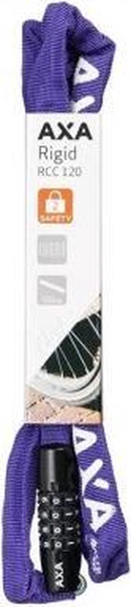 Slotketting axa rigid 120cm codeslot paars (kaart)
