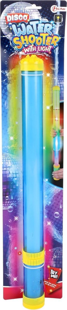 1x Waterpistolen/waterpistool/ waterspuit met blauw licht  kinderspeelgoed 46 cm - waterspeelgoed van kunststof