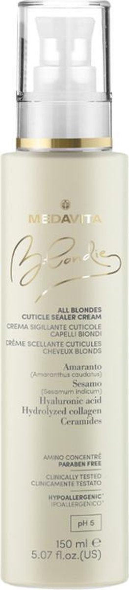 Medavita Blondie All Blondes Cuticle Sealer Cream Crème Blond Haar 150ml