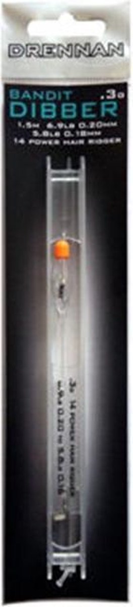 Drennan Crystal Dibber Rig Bandit - Tuigje -  0.3g - Oranje