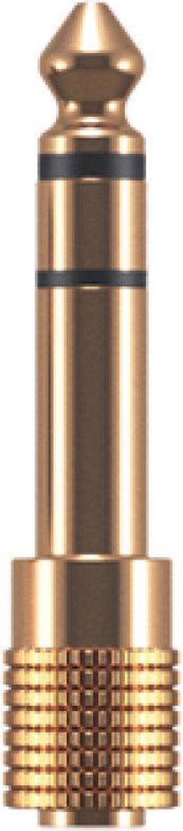 Oehlbach i-Jack AD 35/63 Jackplug Audio Adapter [1x Jackplug female 3.5 mm - 1x Jackplug male 6.3 mm (stereo)] Goud