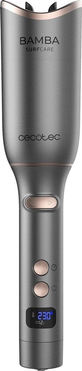 Cecotec Automatische Smart Krultang - Instelbare tijd en temperatuur - Hairstyling - Keramische cilinder - LCD Scherm