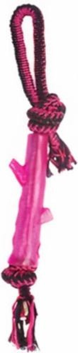 M-pets Hondentrektouw Twist Stick 49 Cm Katoen/elastomeer Roze