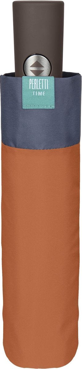Perletti Mini-paraplu Open&close Dames 98 Cm Microvezel Oranje