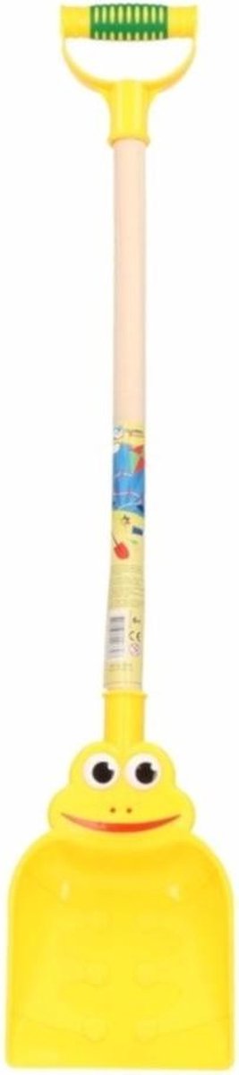 Vdm Schep plastic 51cm kikker geel