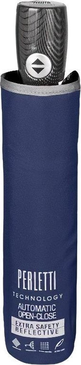 Perletti Mini-paraplu Automatic Open-close 58 X 104 Cm Blauw
