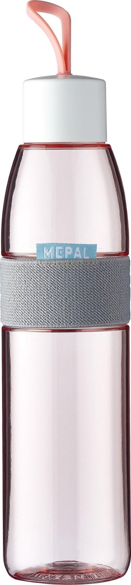 Mepal – waterfles Ellipse – 700 ml – Nordic pink – drinkfles volwassenen – geschikt voor koolzuurhoudende dranken – lekvrij