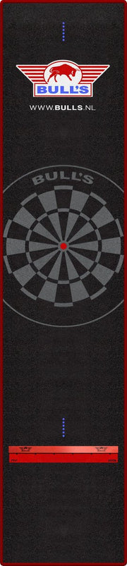 Bull's Carpet Ochemat 300x65 cm - Zwart met rode stik