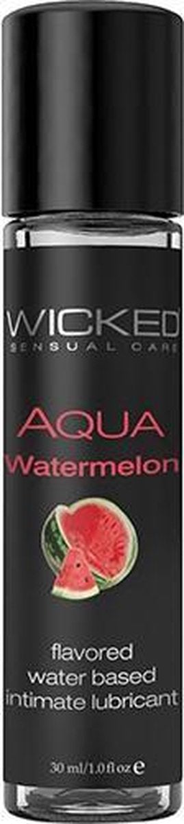 Wicked - Aqua glijmiddel watermeloen smaak 30 ml  - 30ml