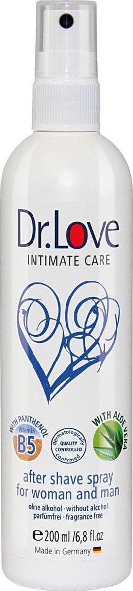 Dr. Love Lichaamsverzorging After Shave Spray for woman & man 200ml Transparant