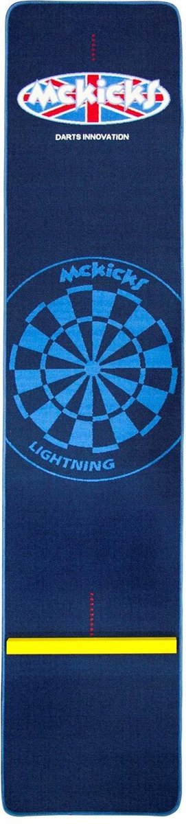 McKicks Carpet Dartmat Blue + Oche 300 x 65 cm