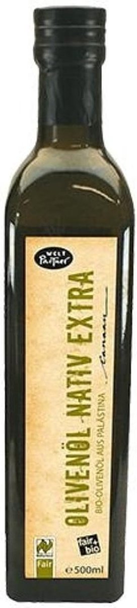 Extra-vierge Rumi Olijfolie uit Palestina 500ml (fair trade