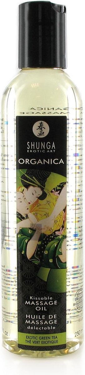 Shunga Massage Olie Organica Green Tea