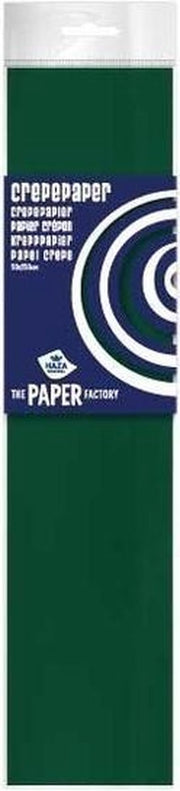 10x Crepe papier plat donkergroen 250 x 50 cm - Knutselen met papier - Knutselspullen