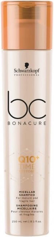 MULTIBUNDEL 2 stuks Schwarzkopf Bc Time Restore Q10 Micellar Shampoo 250ml