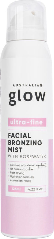 Australian Glow Clear Facial Bronzing Mist - Zelfbruiner Spray Gezicht - 125 ml