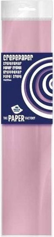 10x Crepe papier plat licht roze 250 x 50 cm - Knutselen met papier - Knutselspullen
